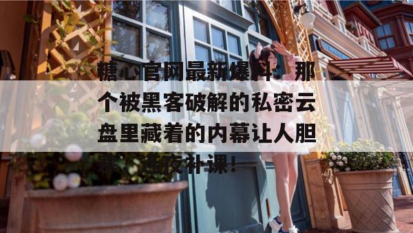 糖心官网最新爆料：那个被黑客破解的私密云盘里藏着的内幕让人胆寒，连夜补课！